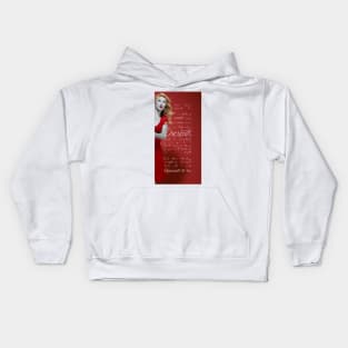 KELLY CHRISTMAS RED Kids Hoodie